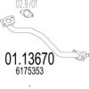 MTS 01.13670 Exhaust Pipe